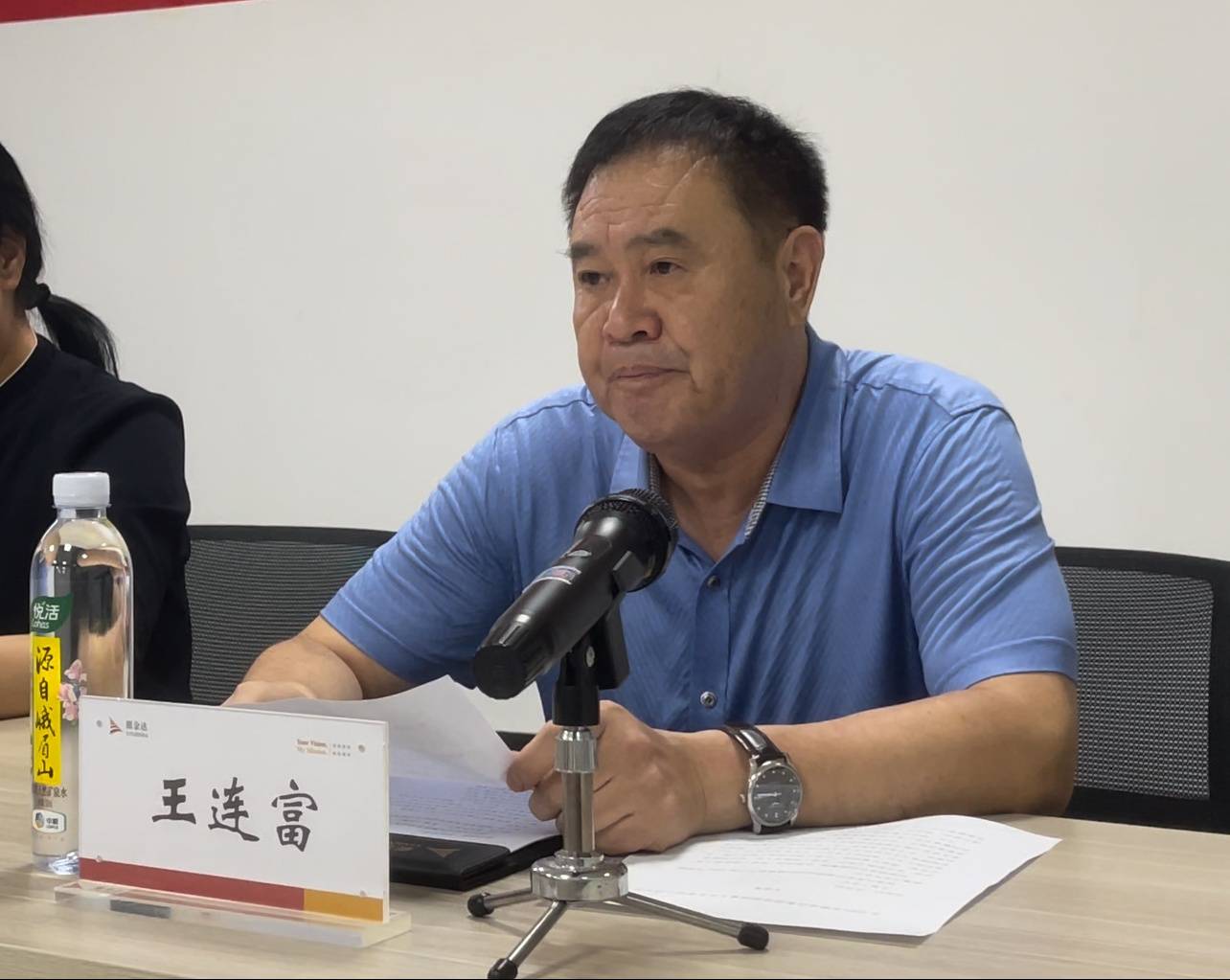 5、慈善協(xié)會副會長王連富致辭